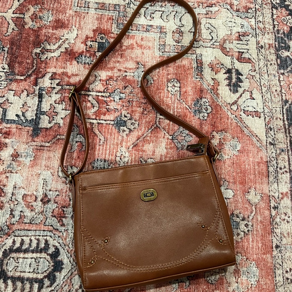 Brown Leather Crossbody Bag